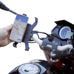 Supporto universale smartphone sicurezza comfort libertà tutti i manubri
