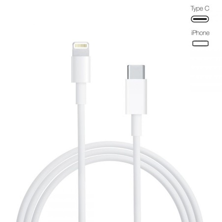 Cable de carga TYPE-C compatible con Apple ultra rápido 1 metro